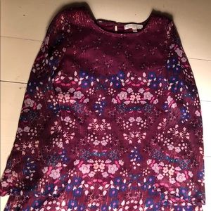 Love, Fire Floral Dress w/ Lace Accents  